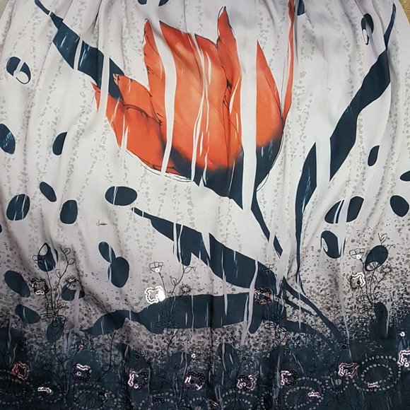 Lapis Convertible Strapless Smocked Skirt/Dress, O - Picture 3 of 7